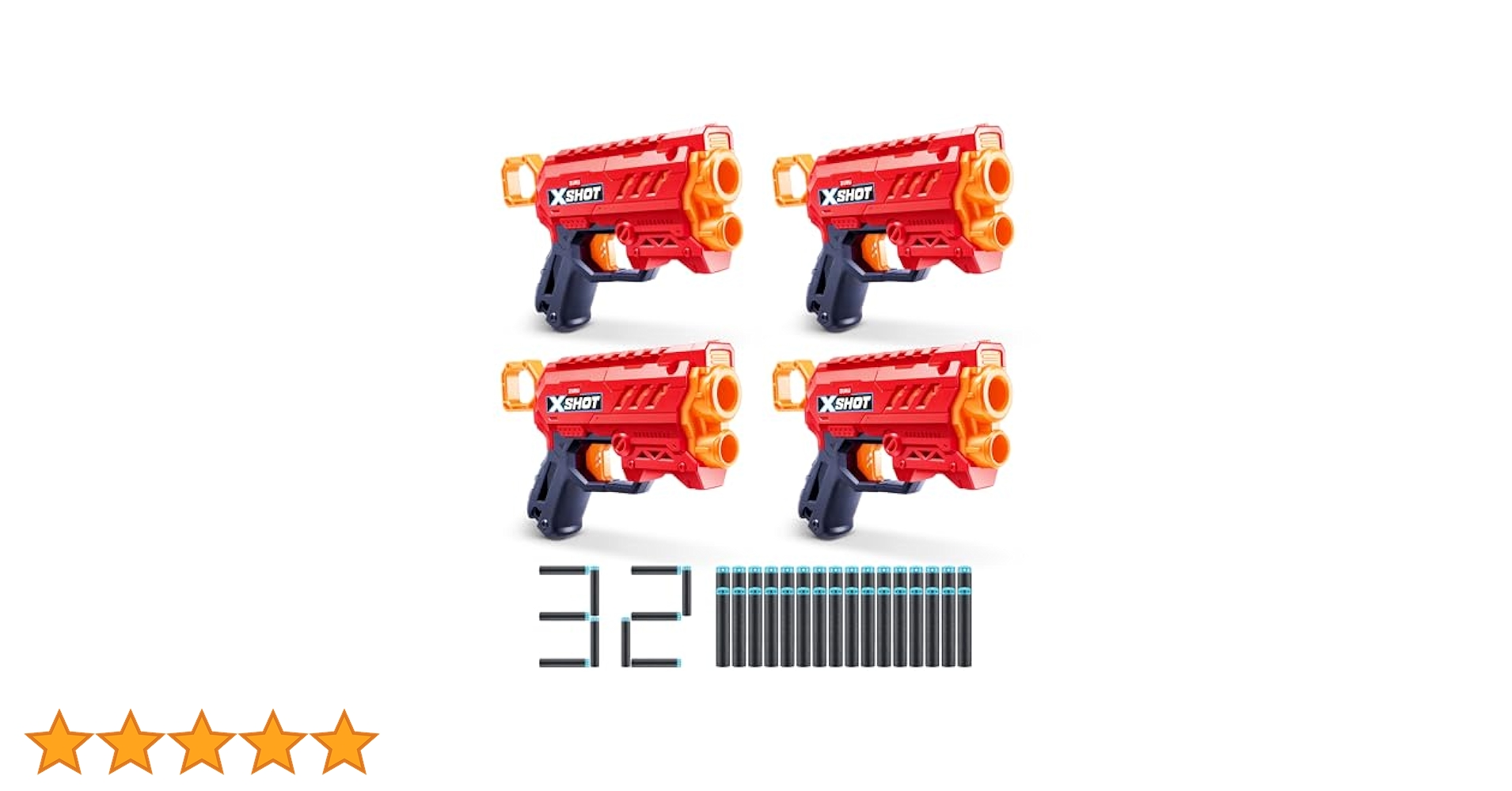 Amazon.co.jp: XSHOT Excel Micro 2.0 4本パック ZURU ダーツ32
